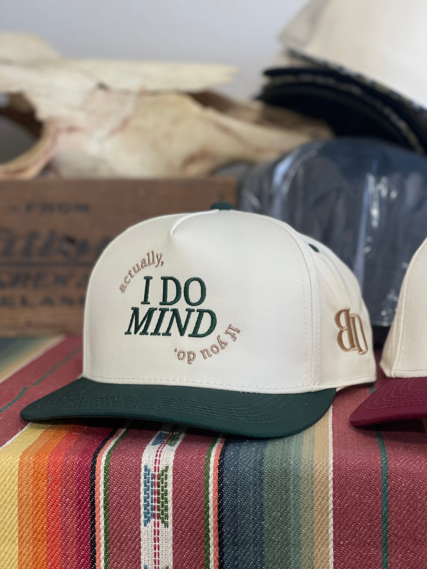 "Ella Green" Two-Tone, Mid-Profile, Snapback Hat