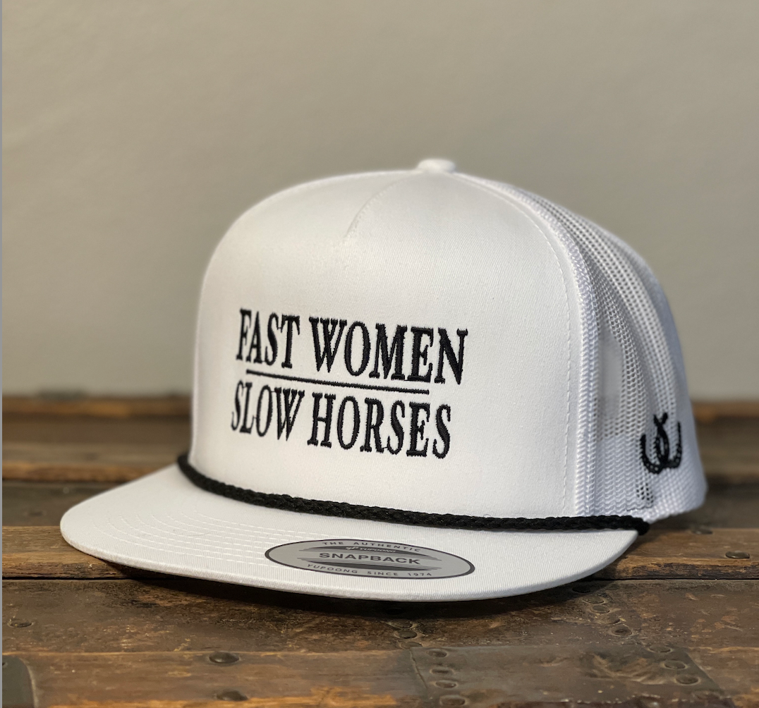 Fast Women - White w/ Rope - High Crown Trucker