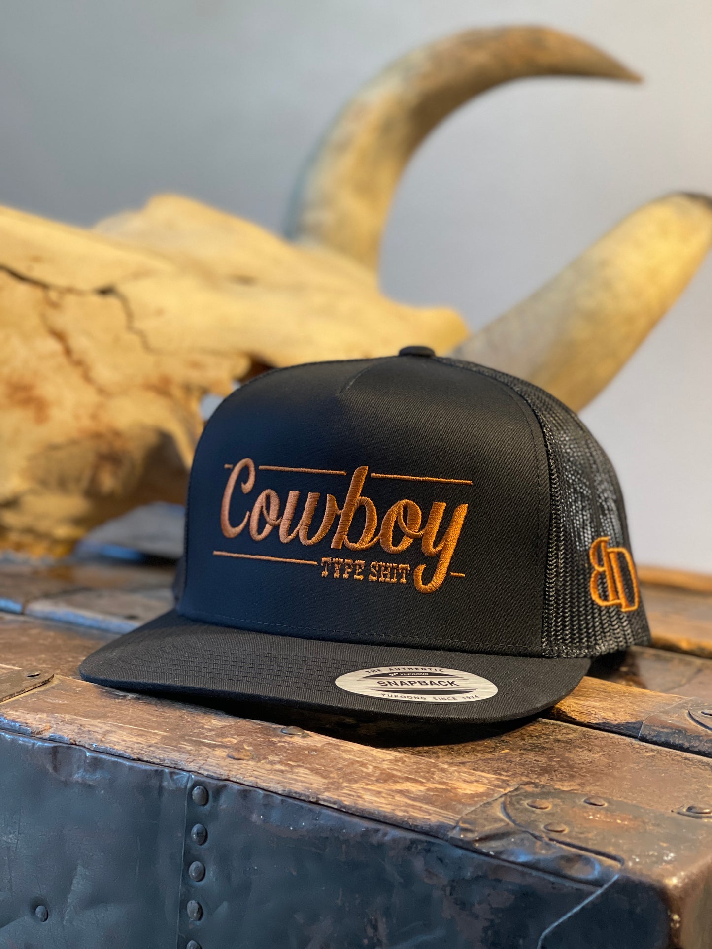 Cowboy Type Shit - Saddle Brown - Black Snapback